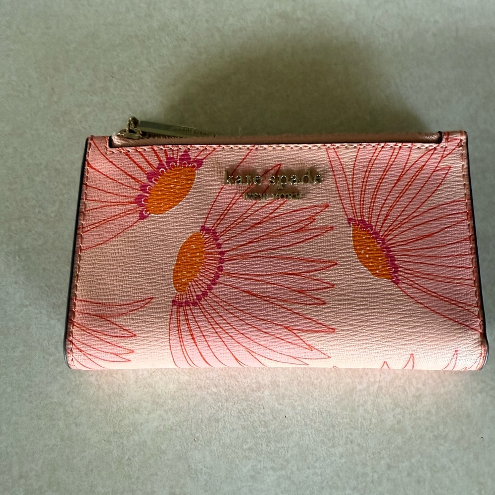 Kate Spade Pink Floral Medium Wallet